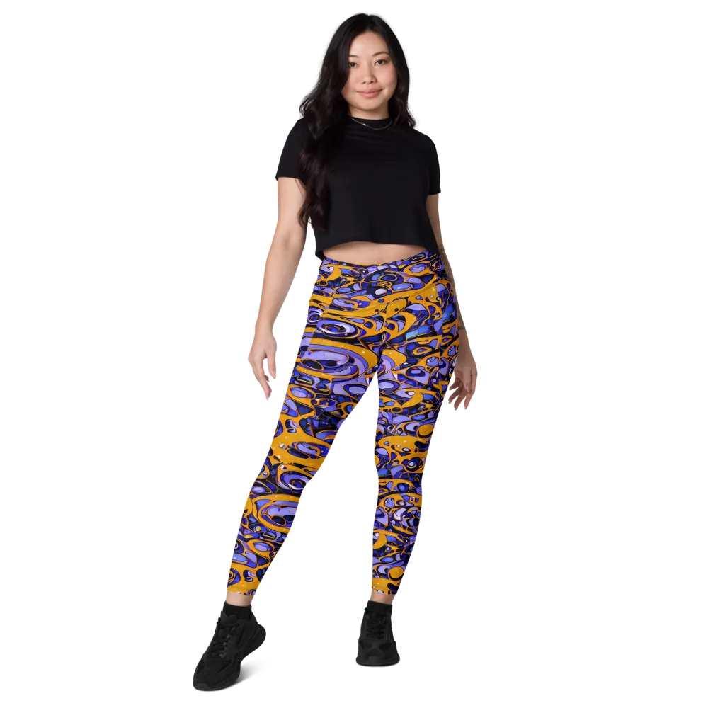 Psychedelic Alloy on Leggings with Pockets — Front
