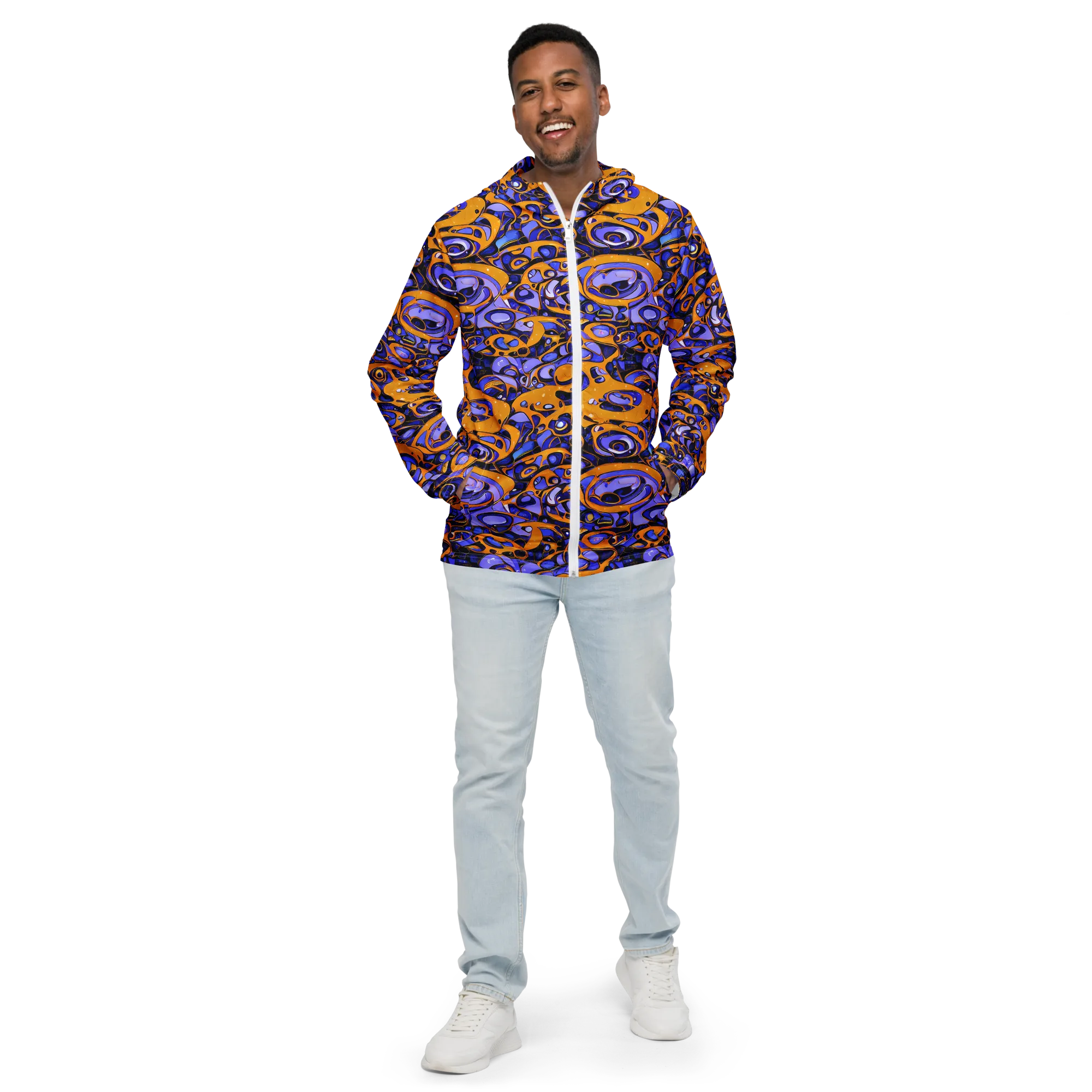 Psychedelic Alloy on Men's Windbreaker — Front