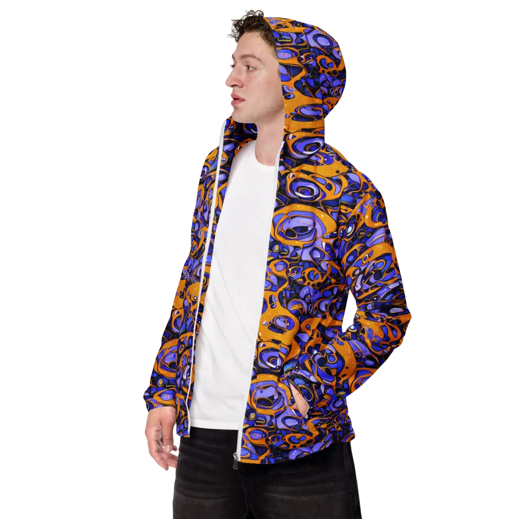 Psychedelic Alloy on Men's Windbreaker — Left Front