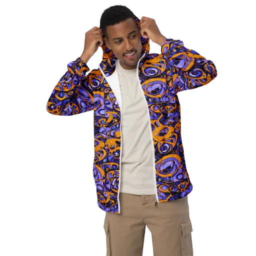 Psychedelic Alloy on a Men's Windbreaker