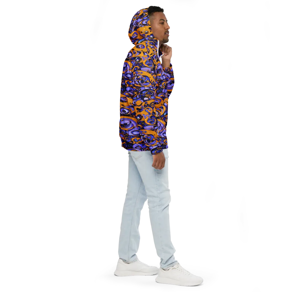 Psychedelic Alloy on Men's Windbreaker — Right