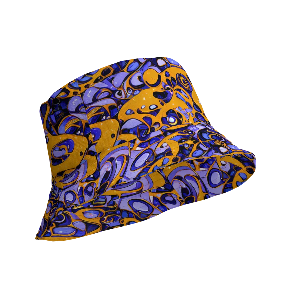 Psychedelic Alloy on Reversible Bucket Hat — Product details Outside