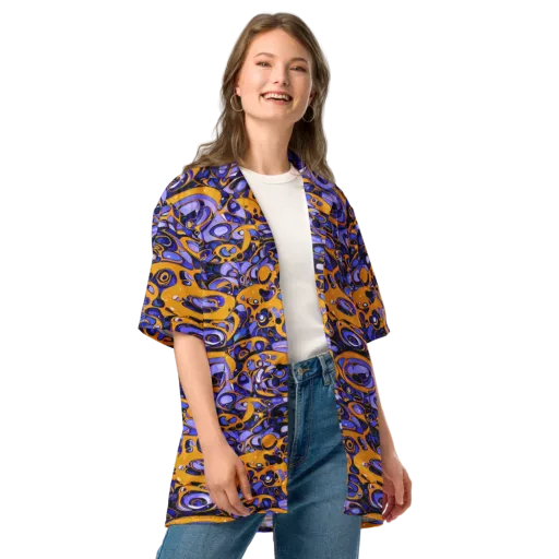 Psychedelic Alloy on a Button Shirt