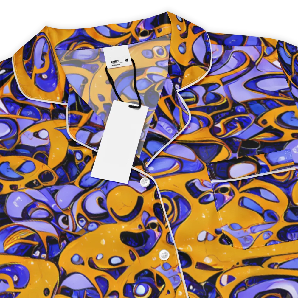 Psychedelic Alloy on Women's Short Sleeve Pajama Top — Product details