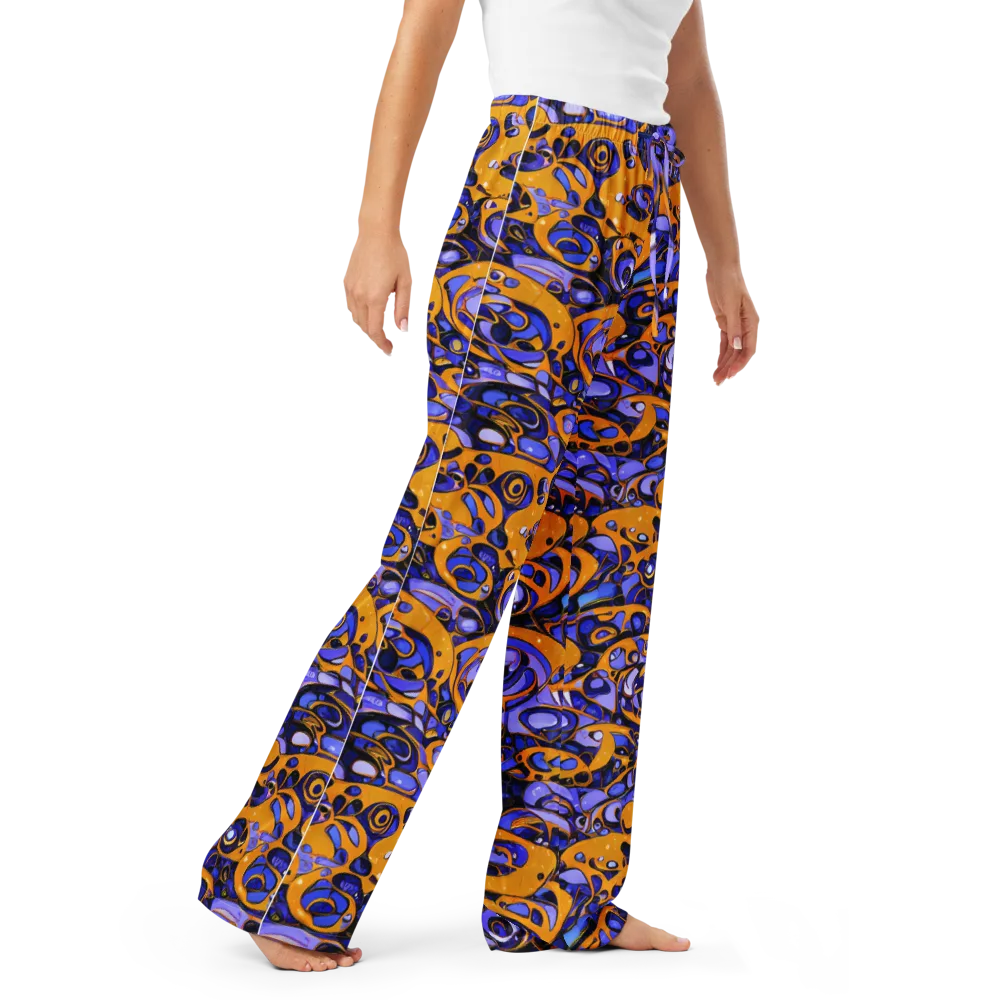 Psychedelic Alloy on Women's Pajama Pants — Right Front