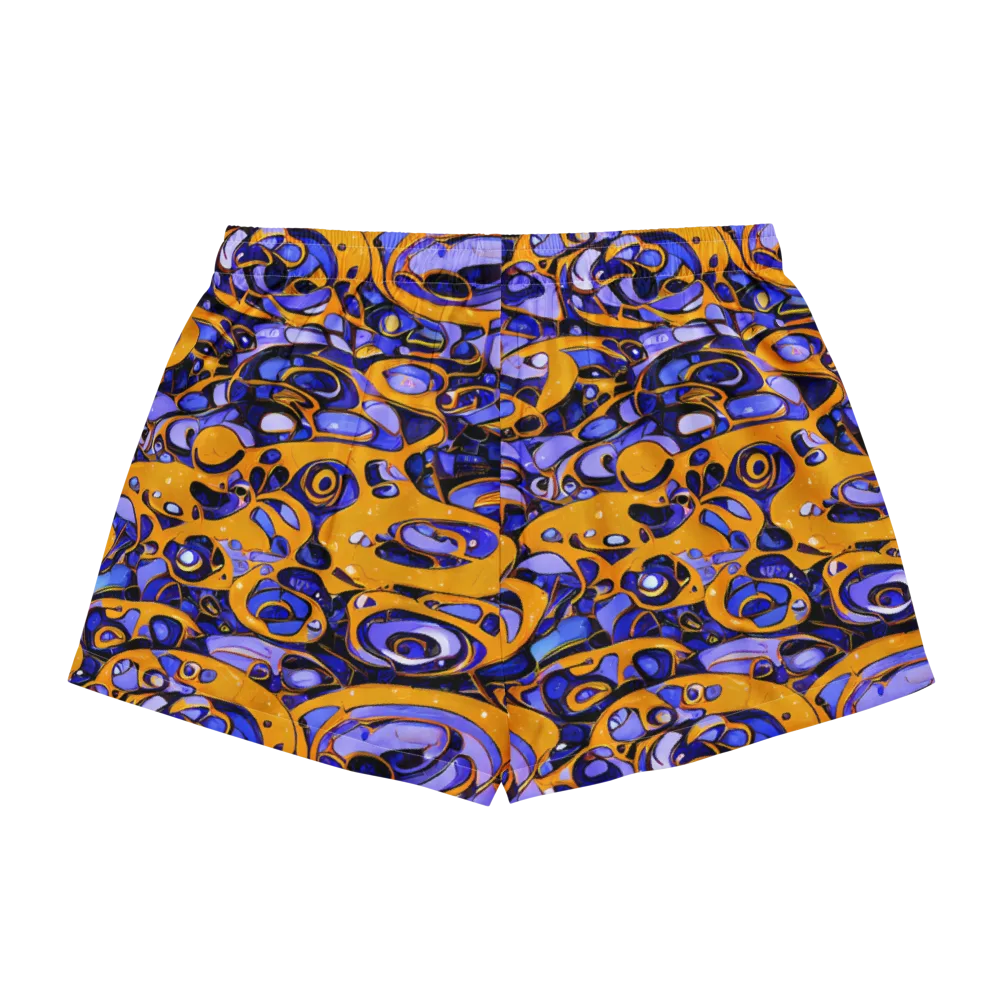 Psychedelic Alloy on Women's Pajama Shorts — Back