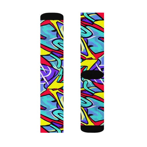 Neon Turbulence on a Socks