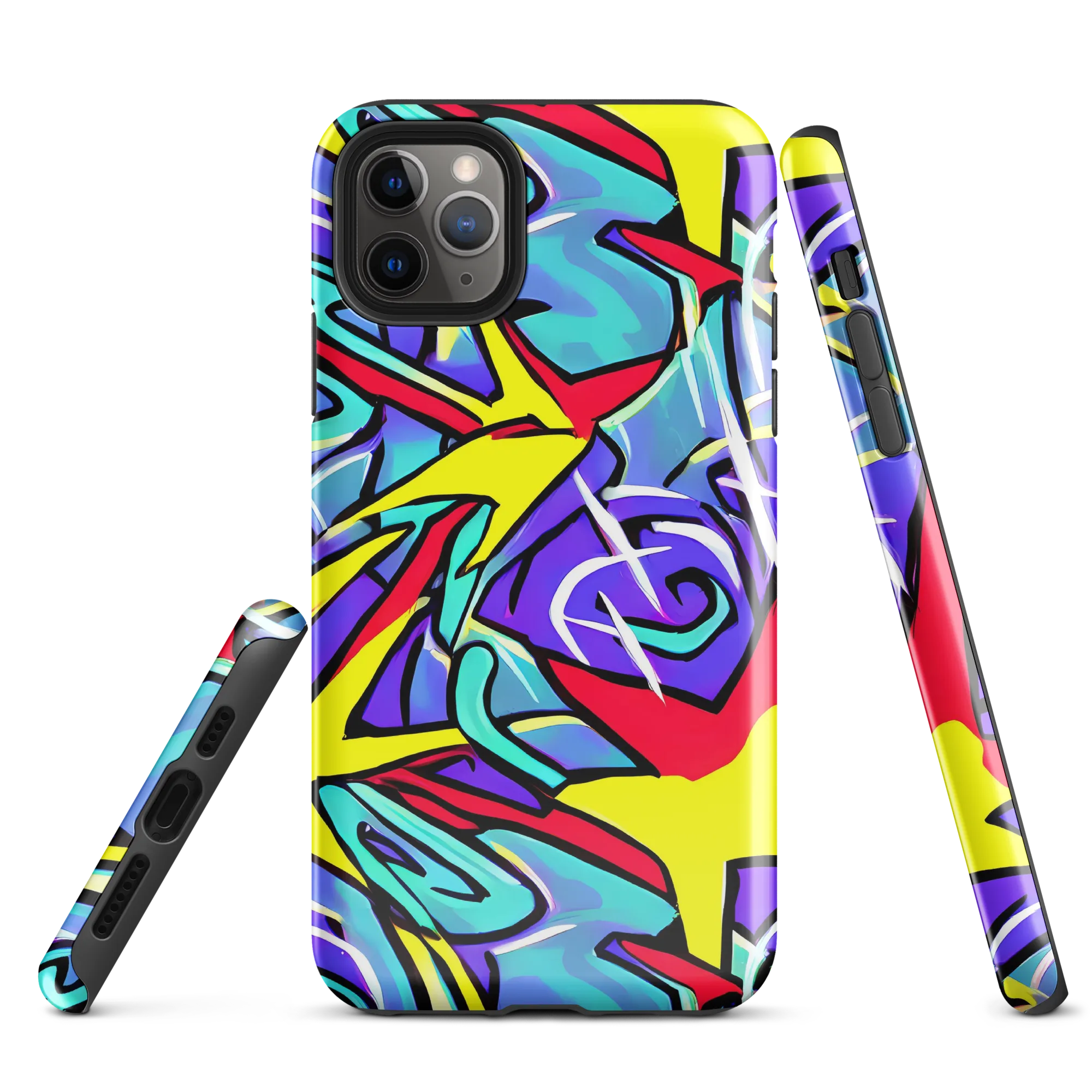 Neon Turbulence on Tough Case for iPhone® — Front