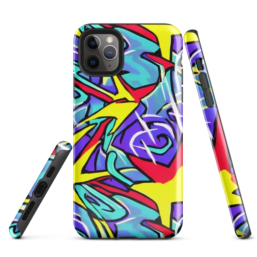 Neon Turbulence on a Tough Case for iPhone®