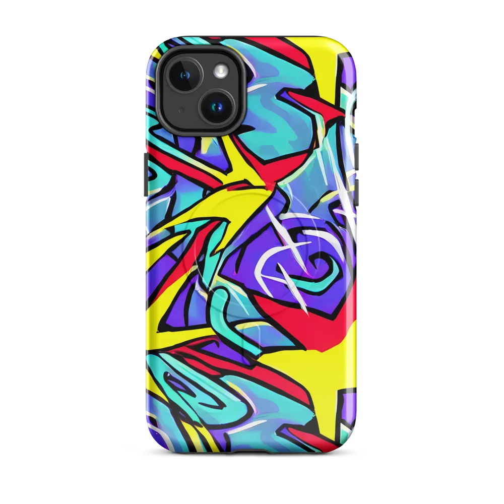 Neon Turbulence on MagSafe Tough Case for iPhone® — Front