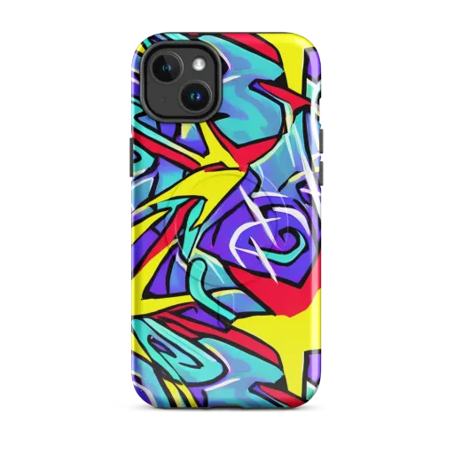 Neon Turbulence on a MagSafe Tough Case for iPhone®