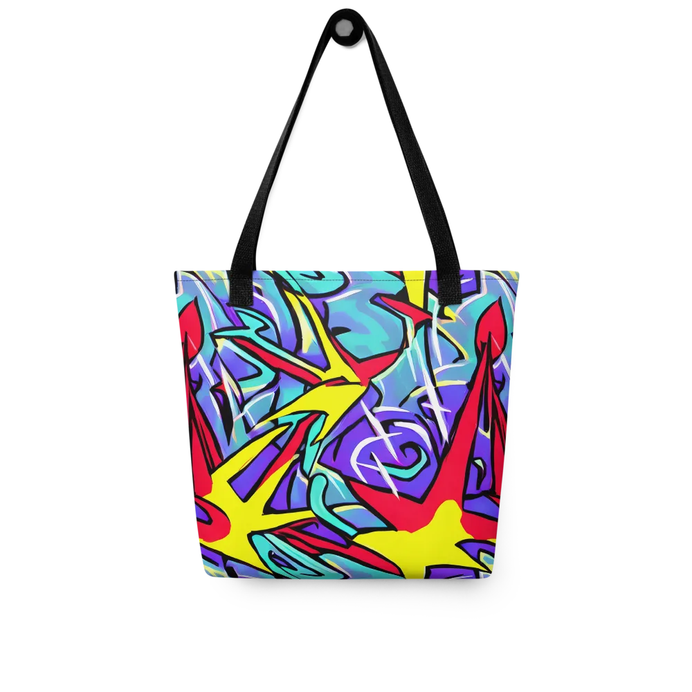 Neon Turbulence on Tote Bag — Front