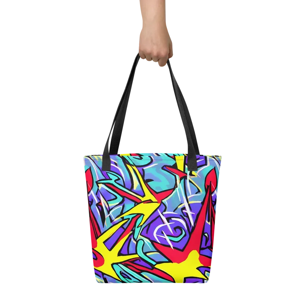 Neon Turbulence on Tote Bag — Front