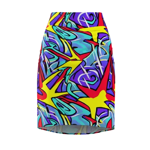 Neon Turbulence on a Pencil Skirt