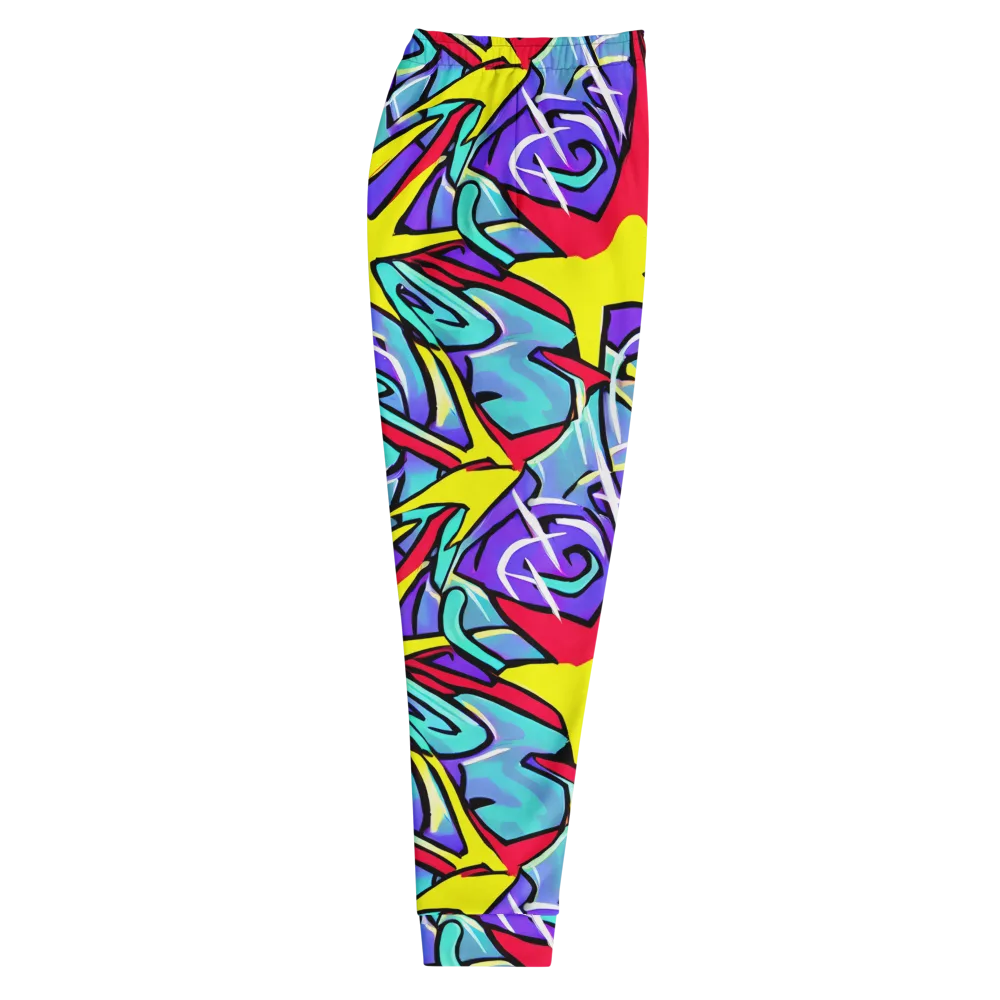 Neon Turbulence on Men's Joggers — Right