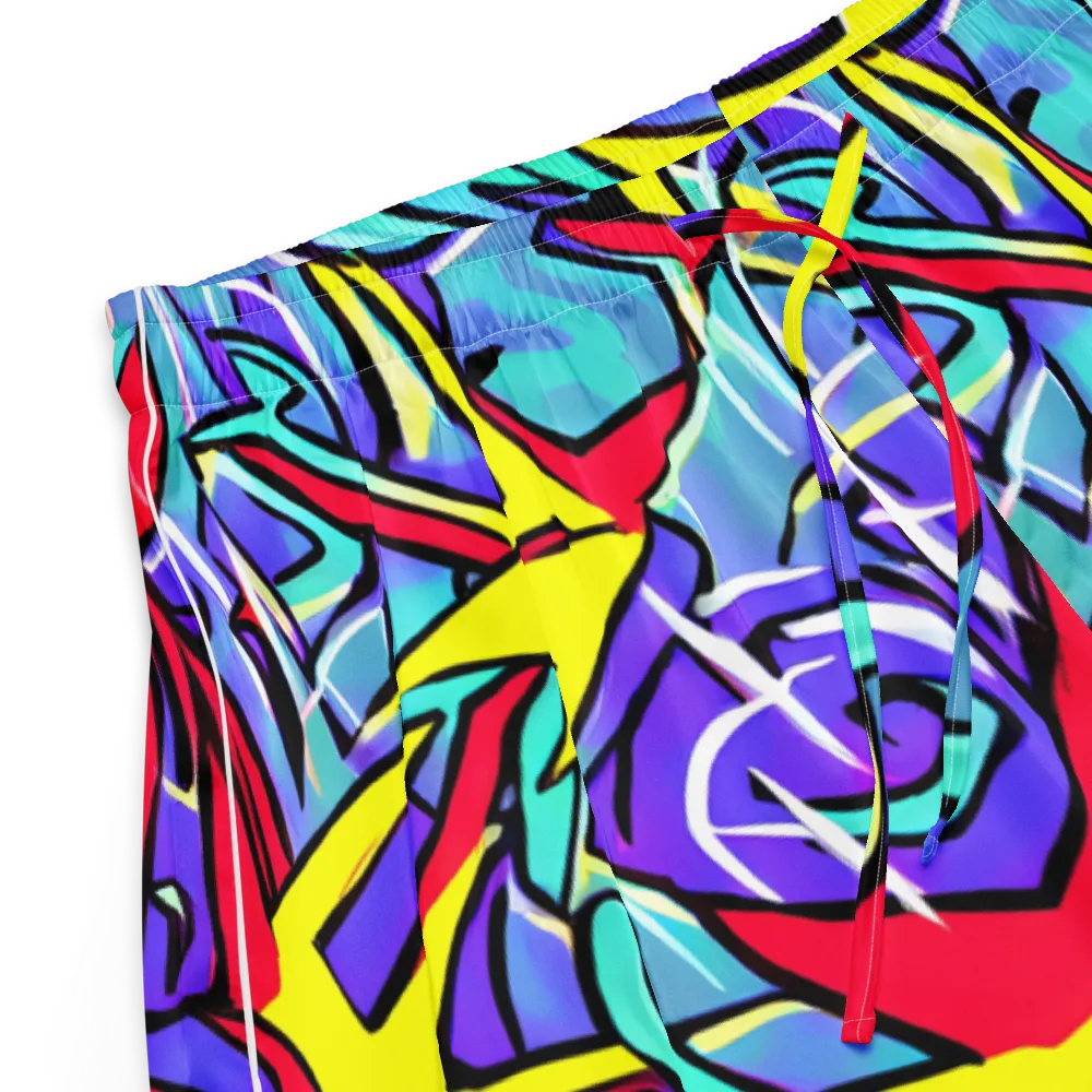 Neon Turbulence on Women's Pajama Shorts — Product details