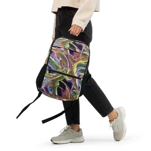 Electric Guava on a Utility Backpack