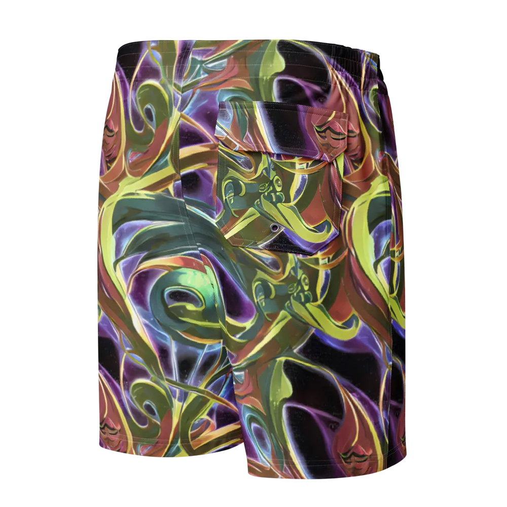 Electric Guava on Men's Board Shorts — Back
