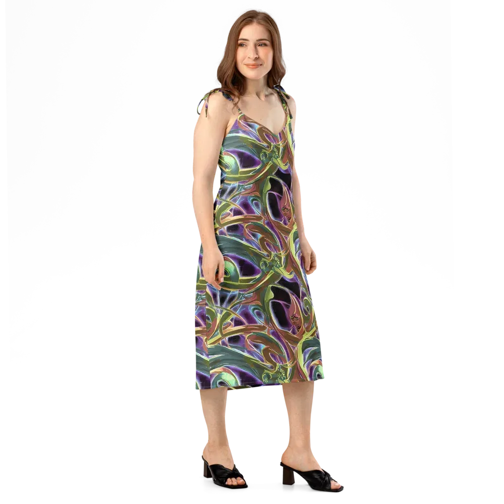 Electric Guava on Slip Dress — Right Front