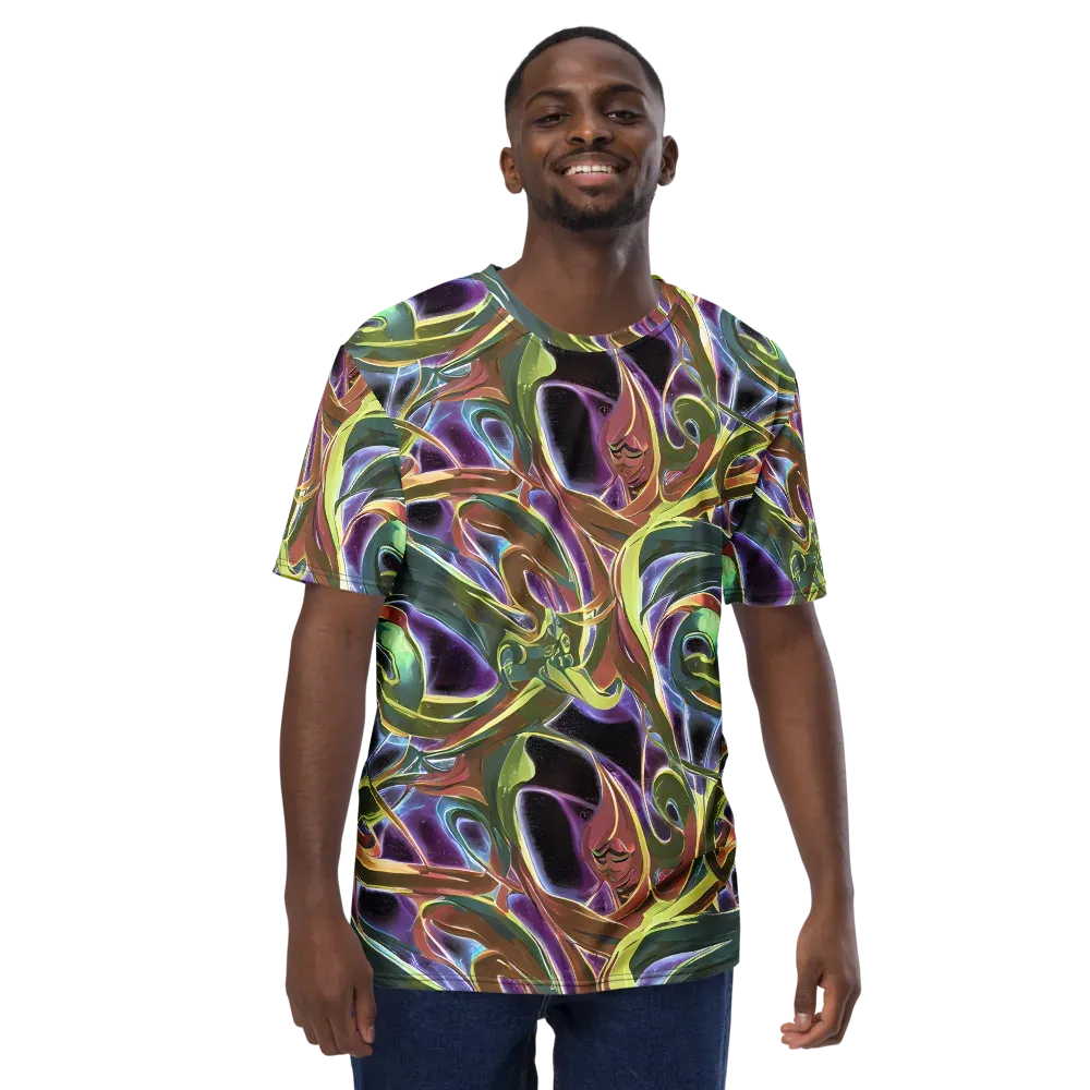 Electric Guava on Men's Crew Neck T-Shirt — Front