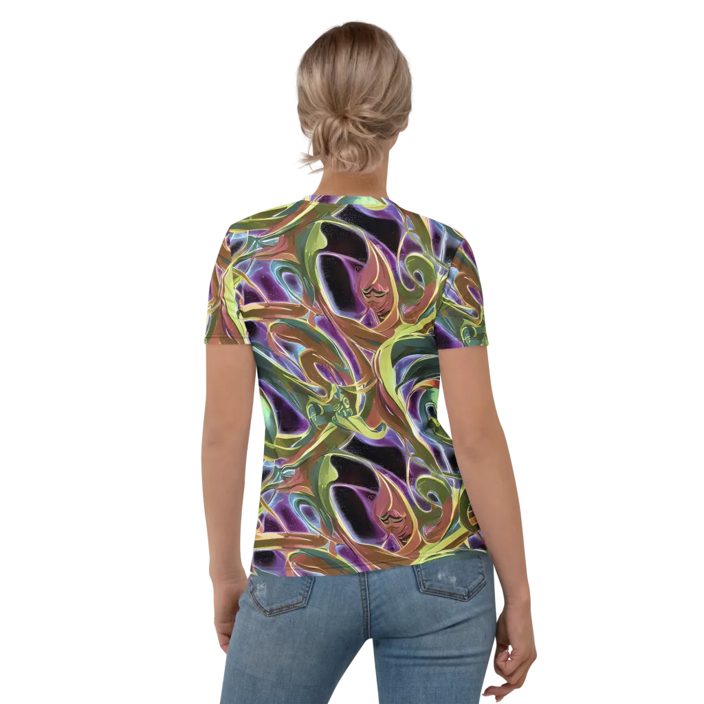 Electric Guava on Women's Crew Neck T-Shirt — Back