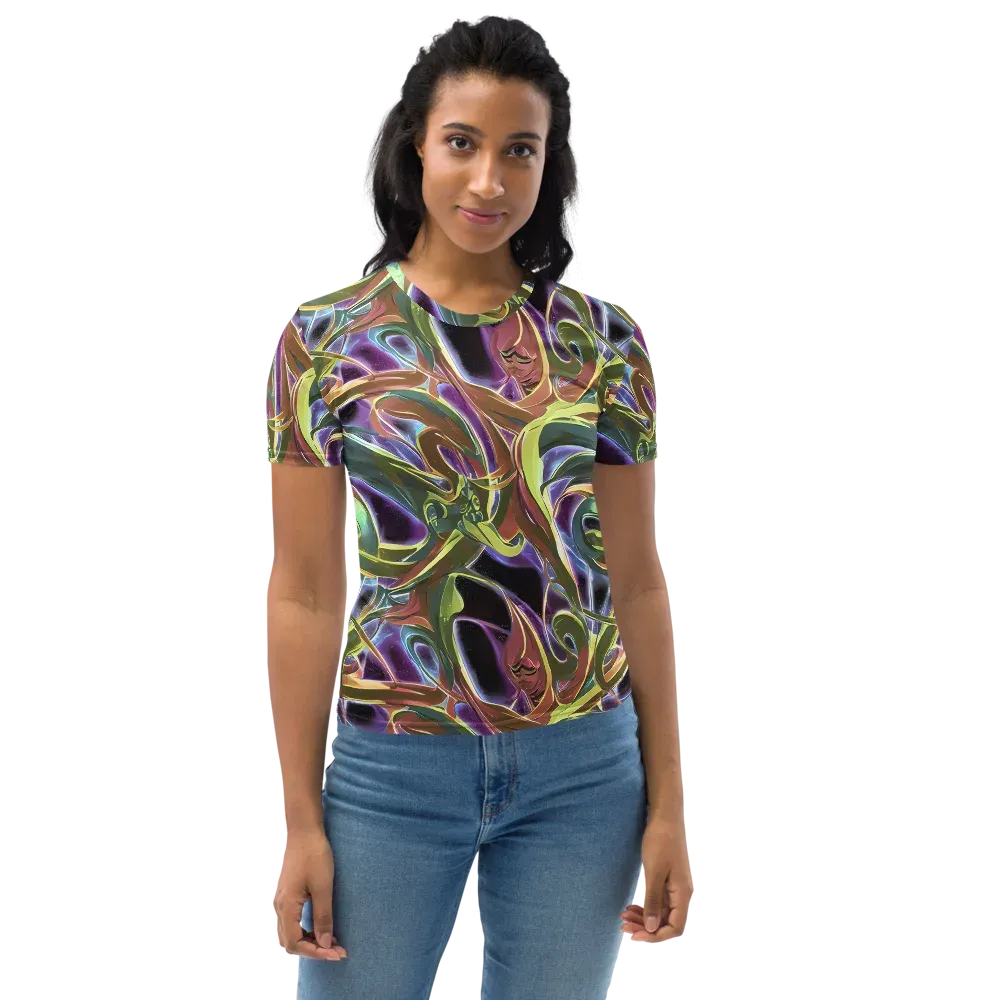 Electric Guava on Women's Crew Neck T-Shirt — Front