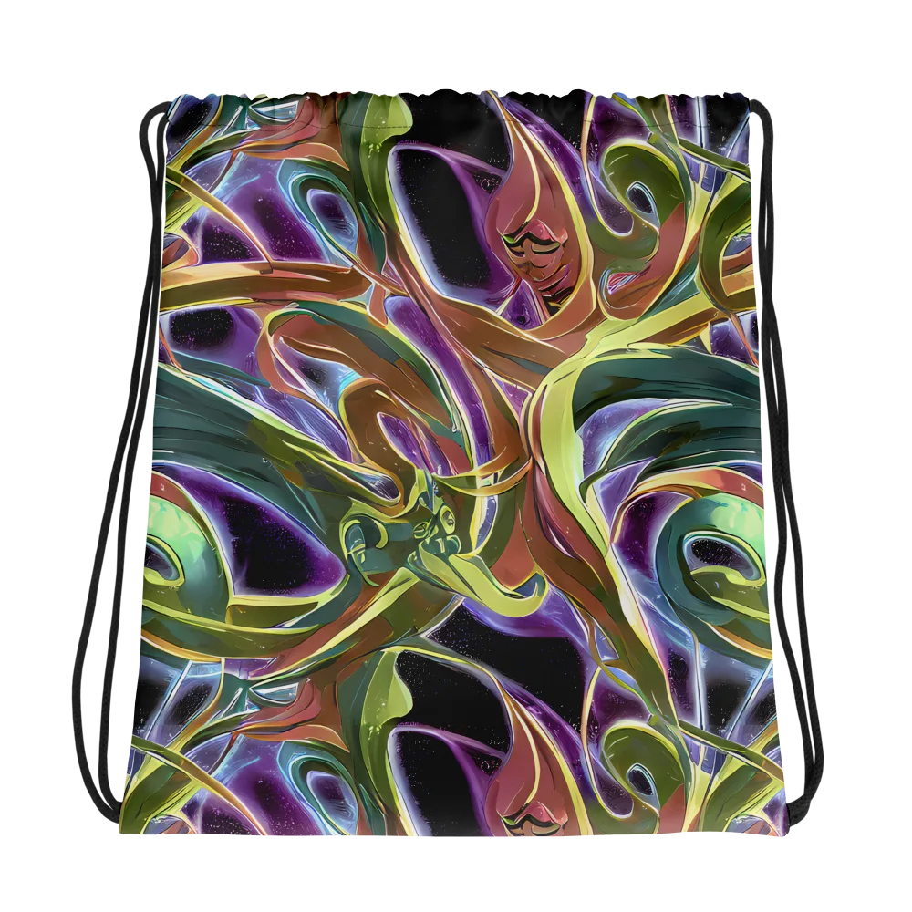 Electric Guava on Drawstring Bag — Photo