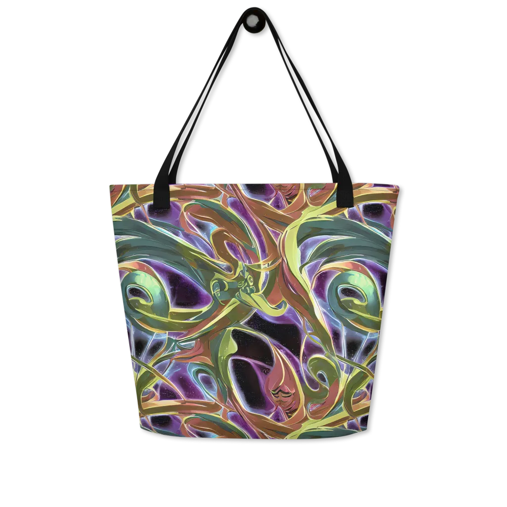 Electric Guava on Large Tote Bag W/ Pocket — Front