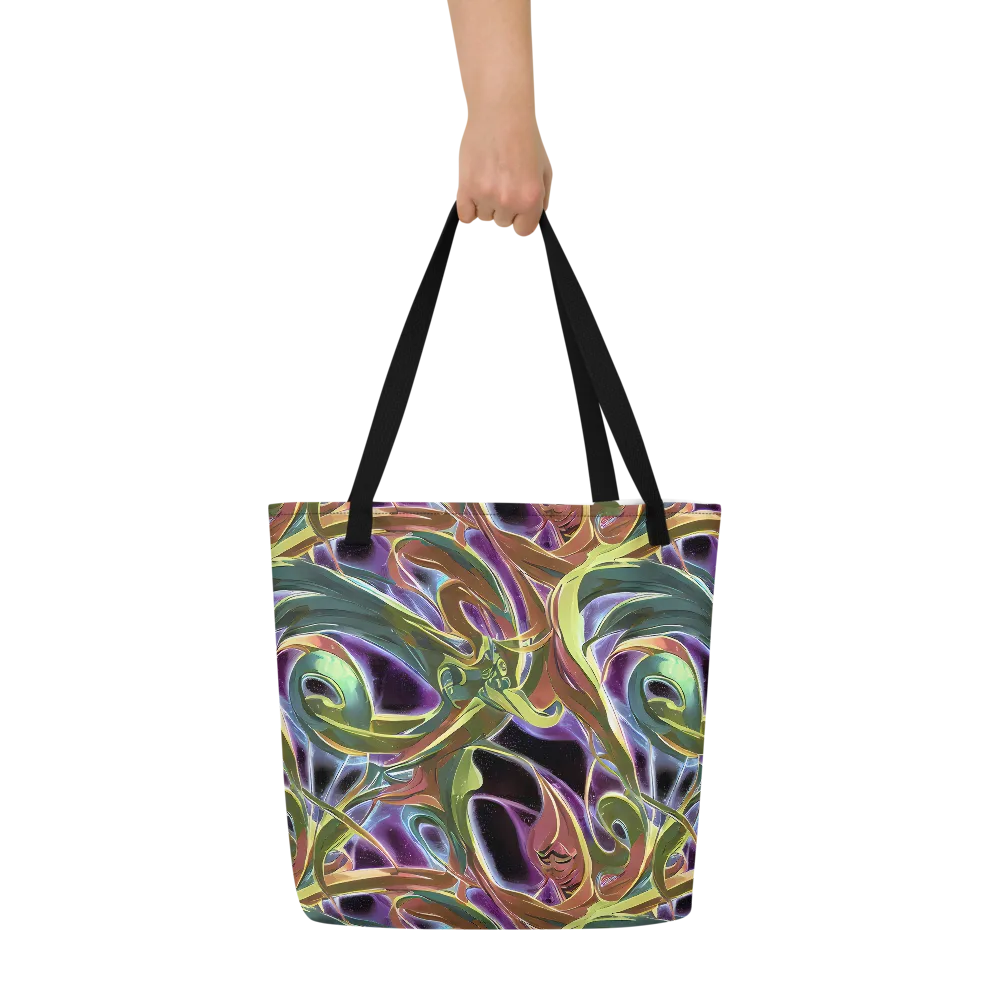 Electric Guava on Large Tote Bag W/ Pocket — Front
