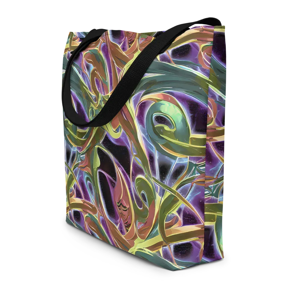 Electric Guava on Large Tote Bag W/ Pocket — Front
