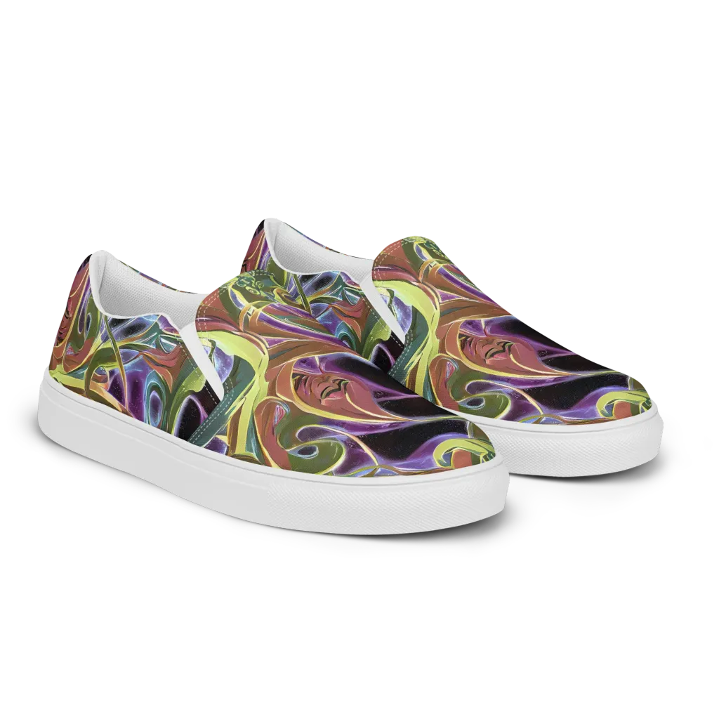 Electric Guava on Women's Slip-On Canvas Shoes — Right Front