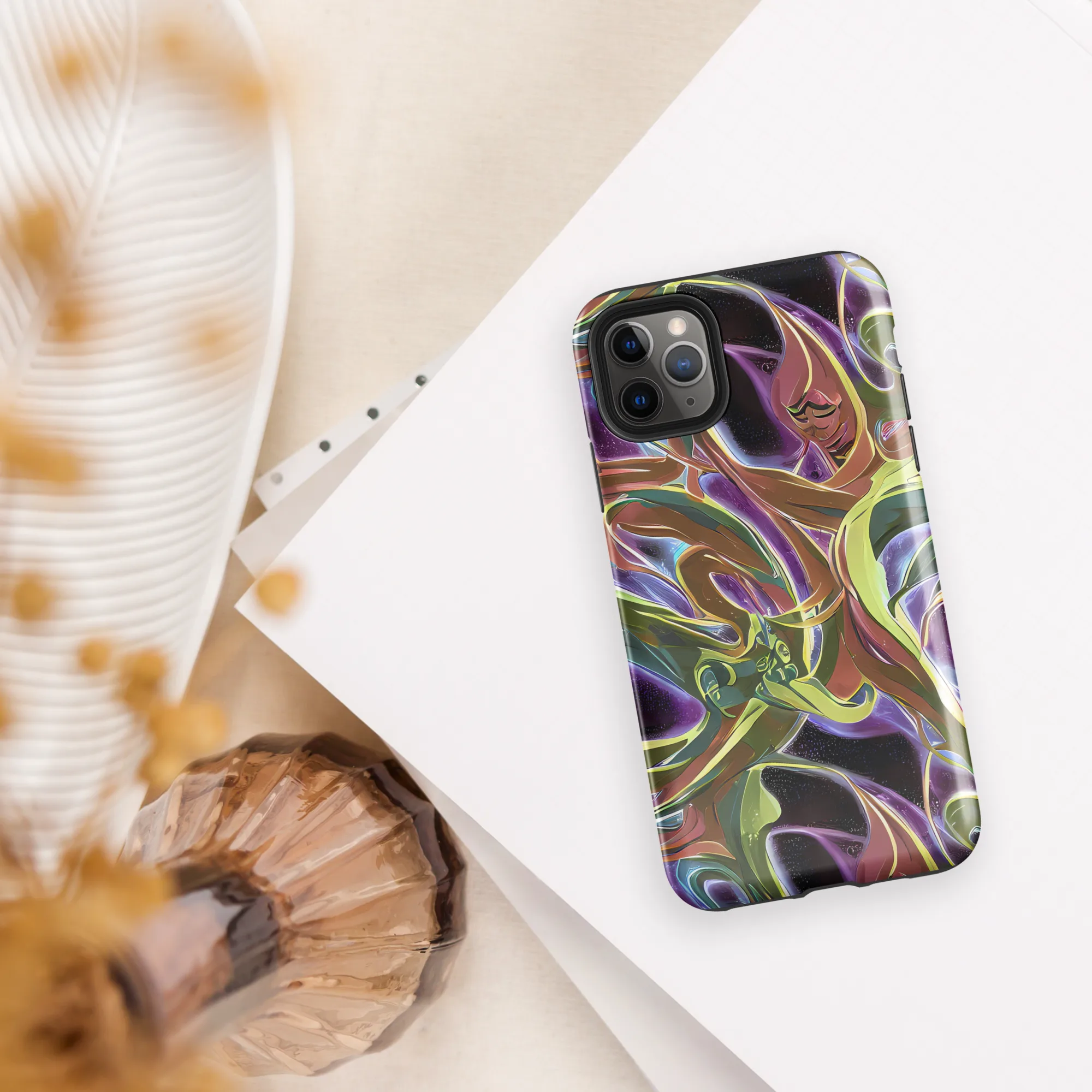 Electric Guava on Tough Case for iPhone® — Front