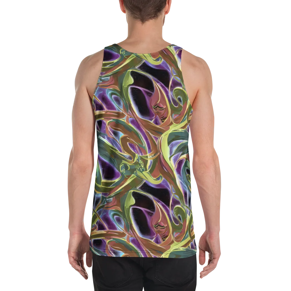 Electric Guava on Men's Tank Top — Back
