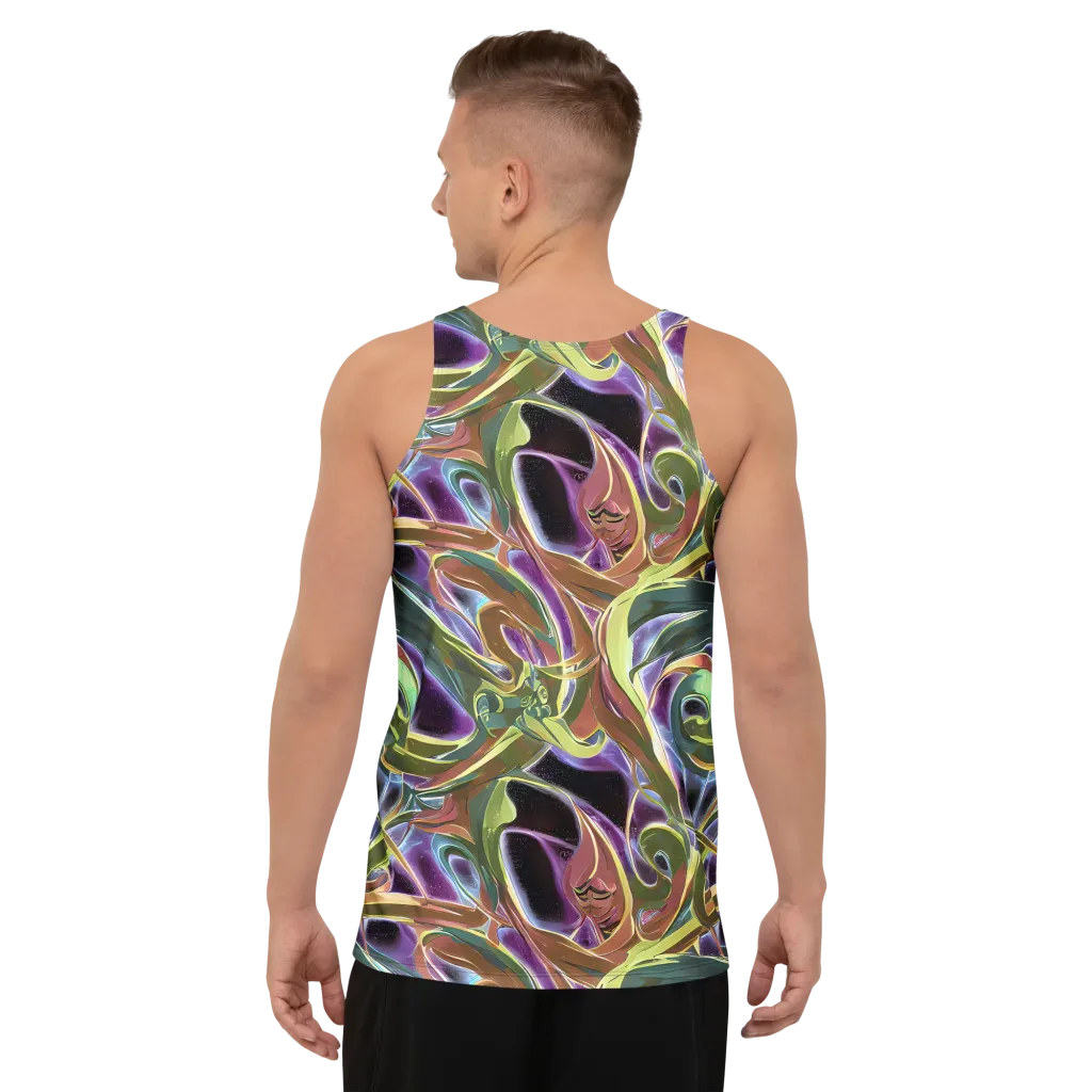 Electric Guava on Men's Tank Top — Back