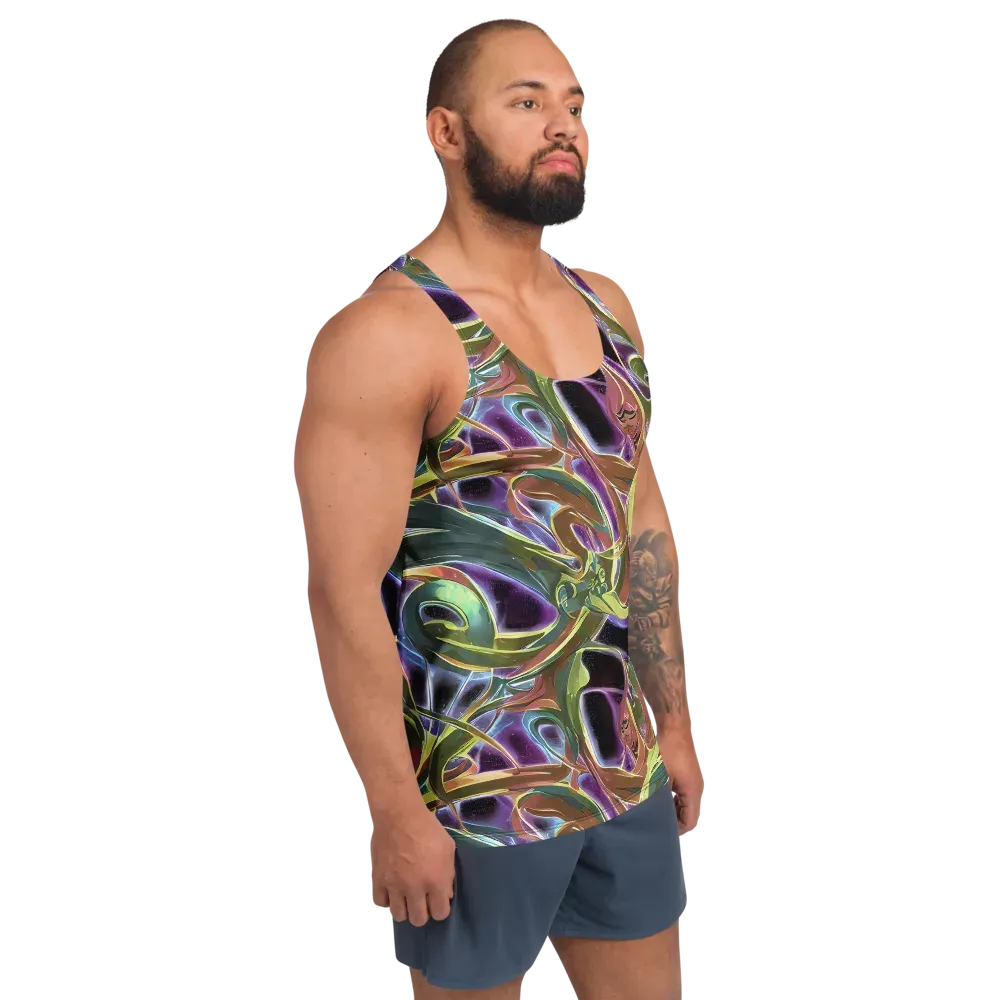 Electric Guava on Men's Tank Top — Right Front
