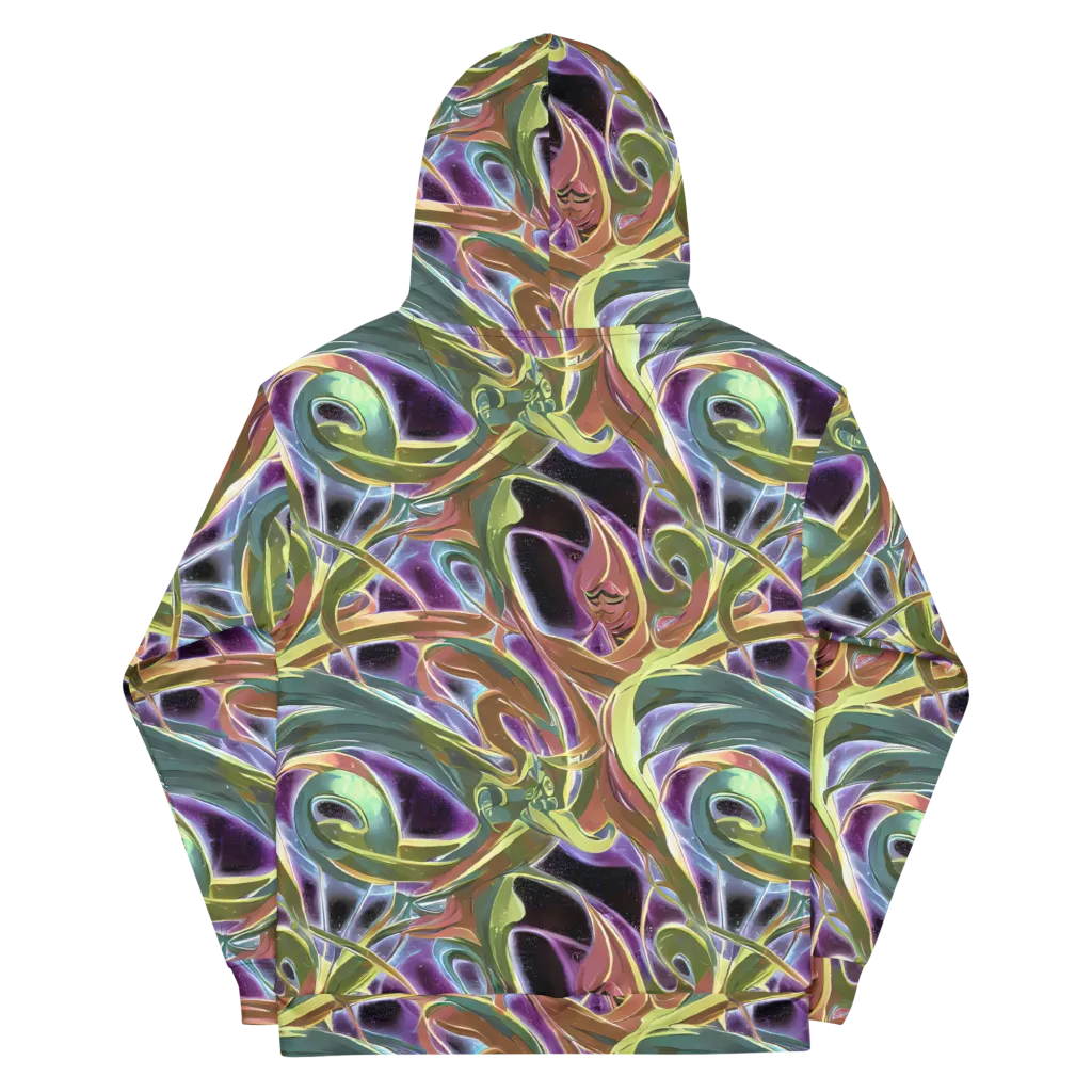 Electric Guava on Cotton Hoodie — Back