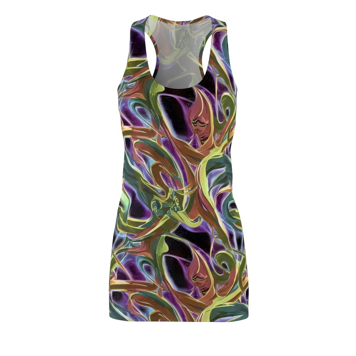 Electric Guava on Racerback Dress — Front