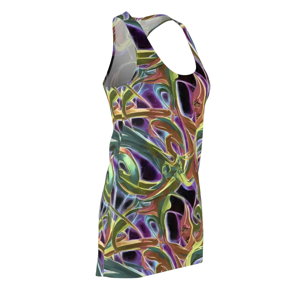 Electric Guava on Racerback Dress — Front Side