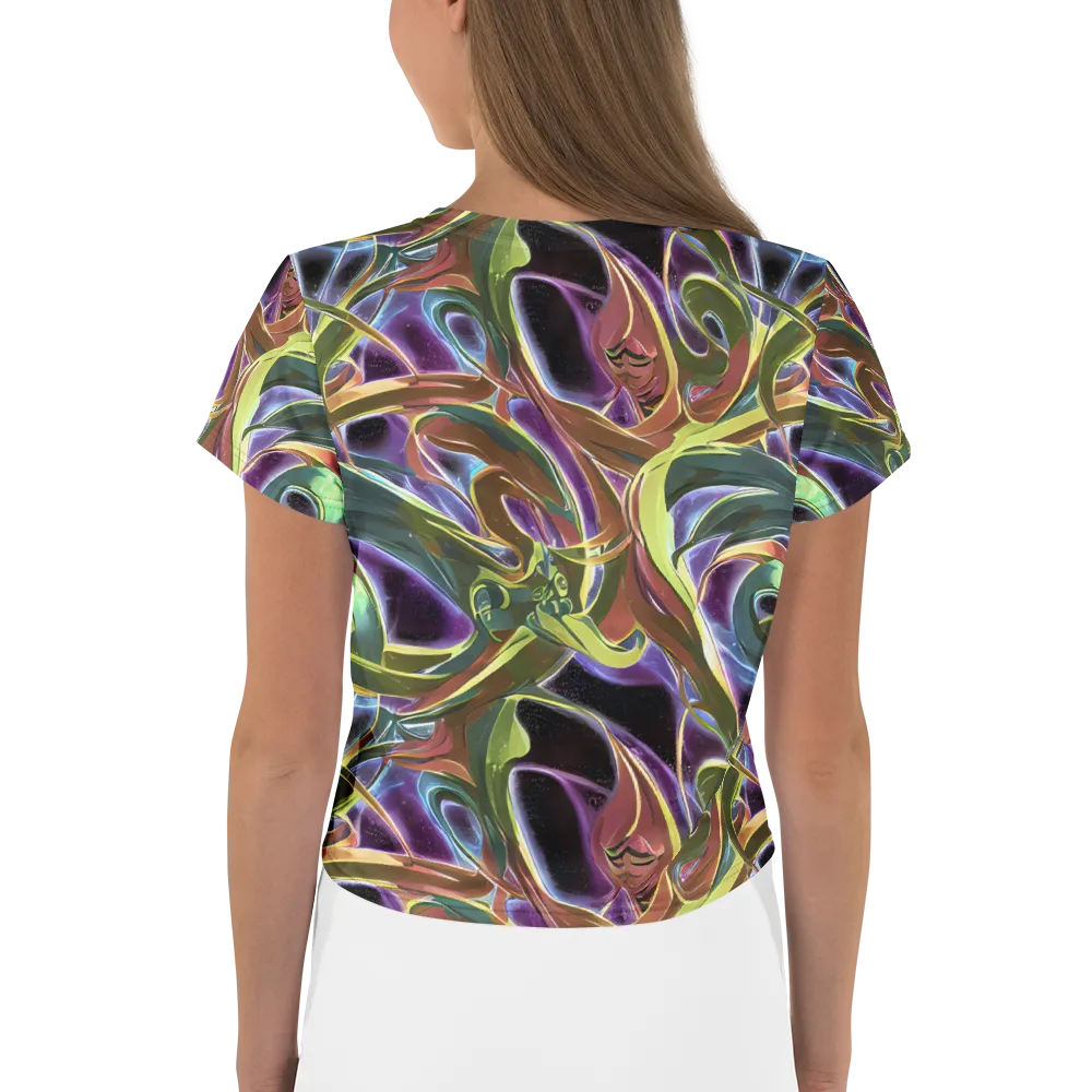 Electric Guava on Crop Tee — Back