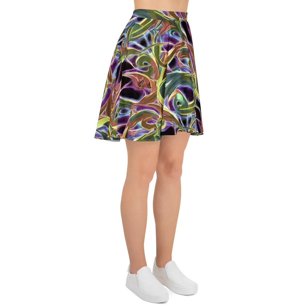 Electric Guava on Skater Skirt — Right