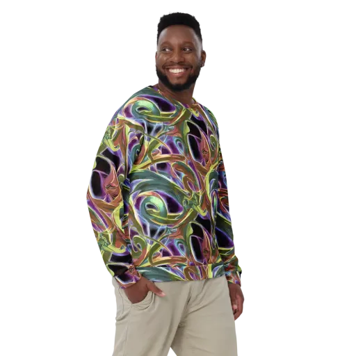 Electric Guava on a Sweatshirt