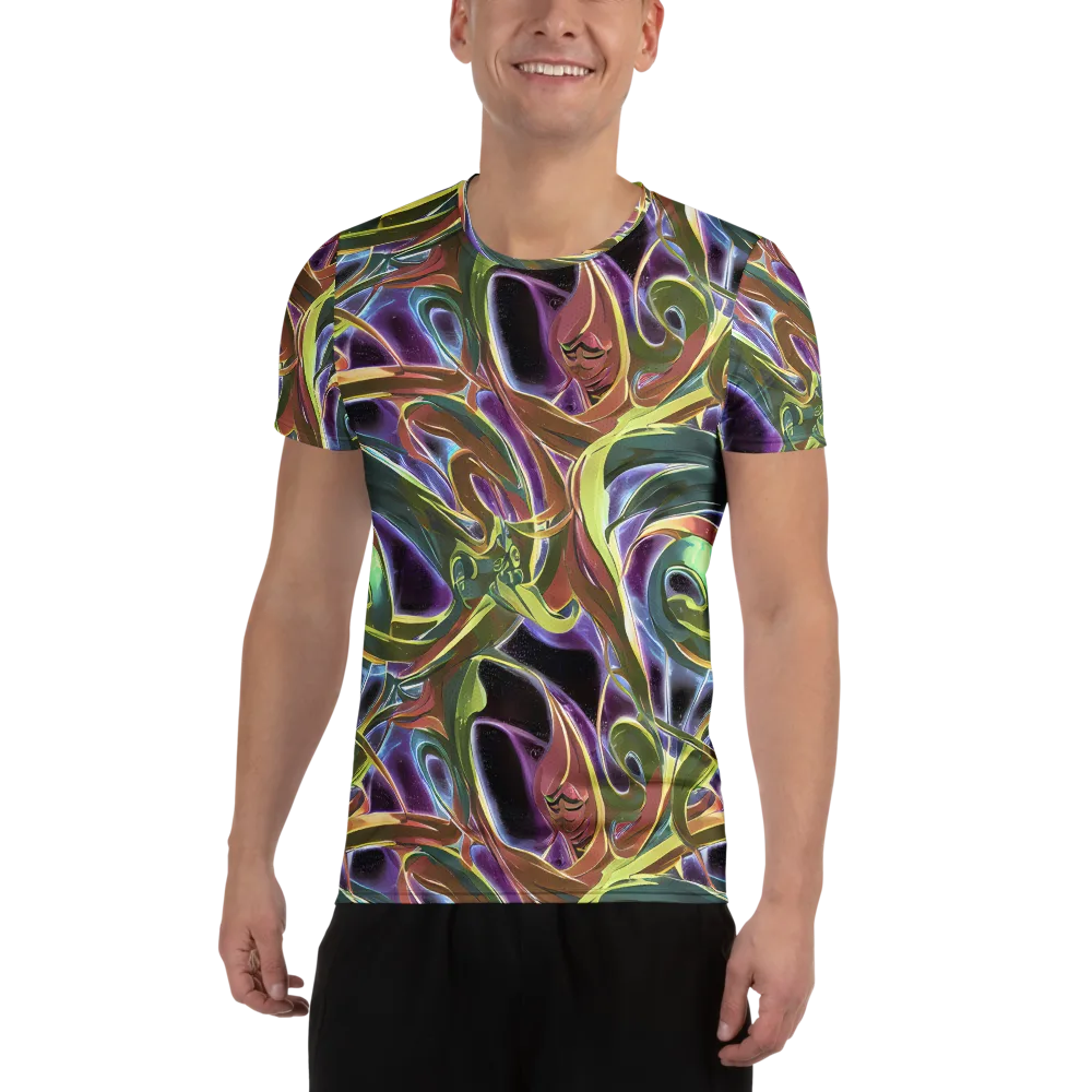 Electric Guava on Men's Athletic T-Shirt — Front