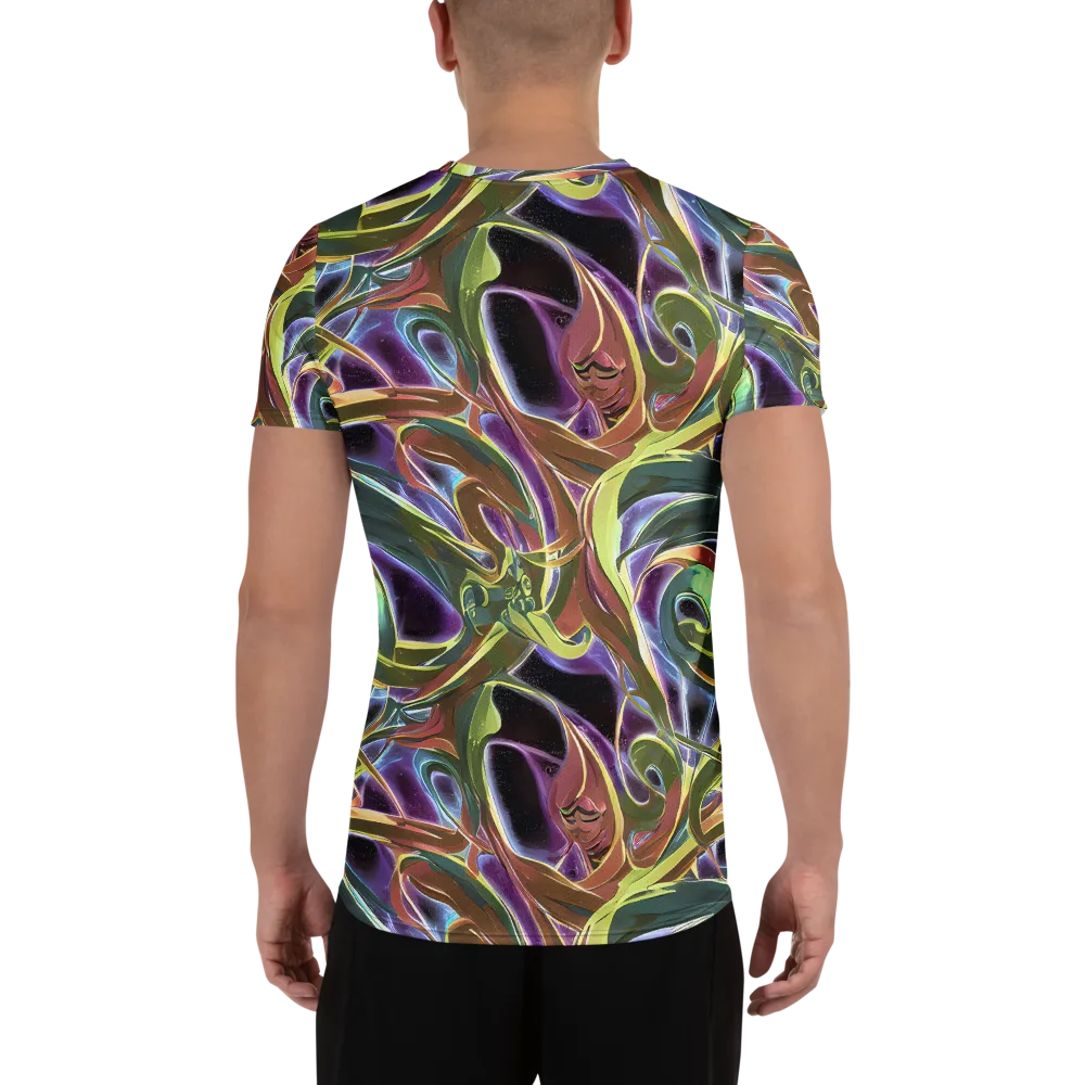 Electric Guava on Men's Athletic T-Shirt — Back