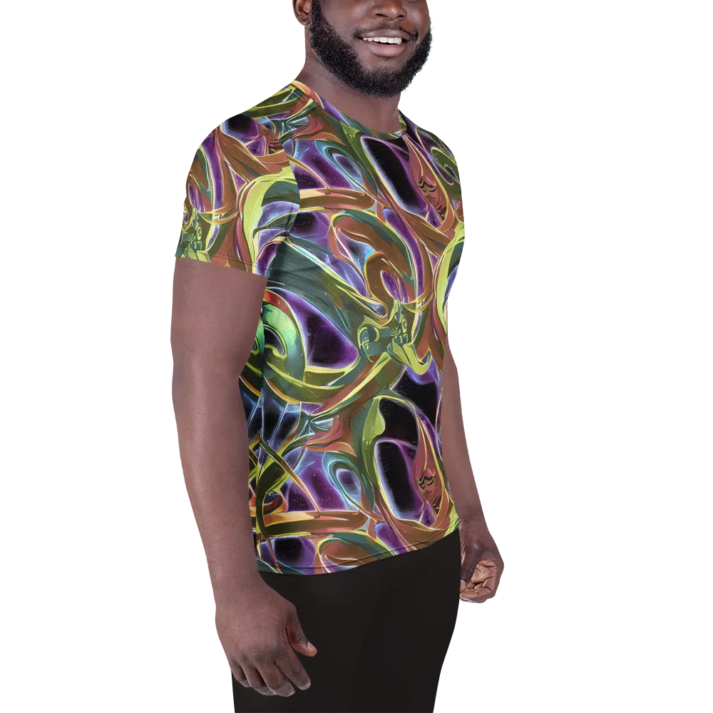 Electric Guava on Men's Athletic T-Shirt — Right