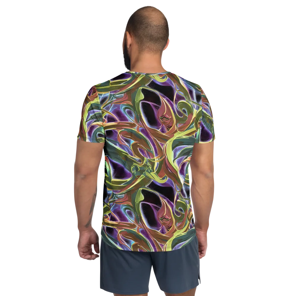 Electric Guava on Men's Athletic T-Shirt — Back