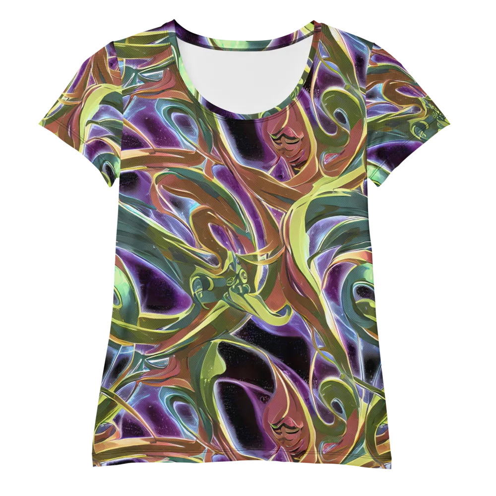 Electric Guava on Women's Athletic T-Shirt — Front