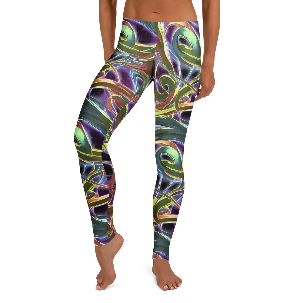 Electric Guava on Leggings — Front
