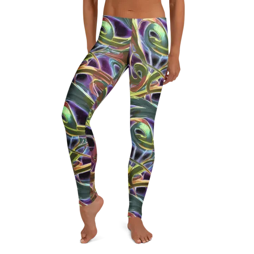 Electric Guava on a Leggings