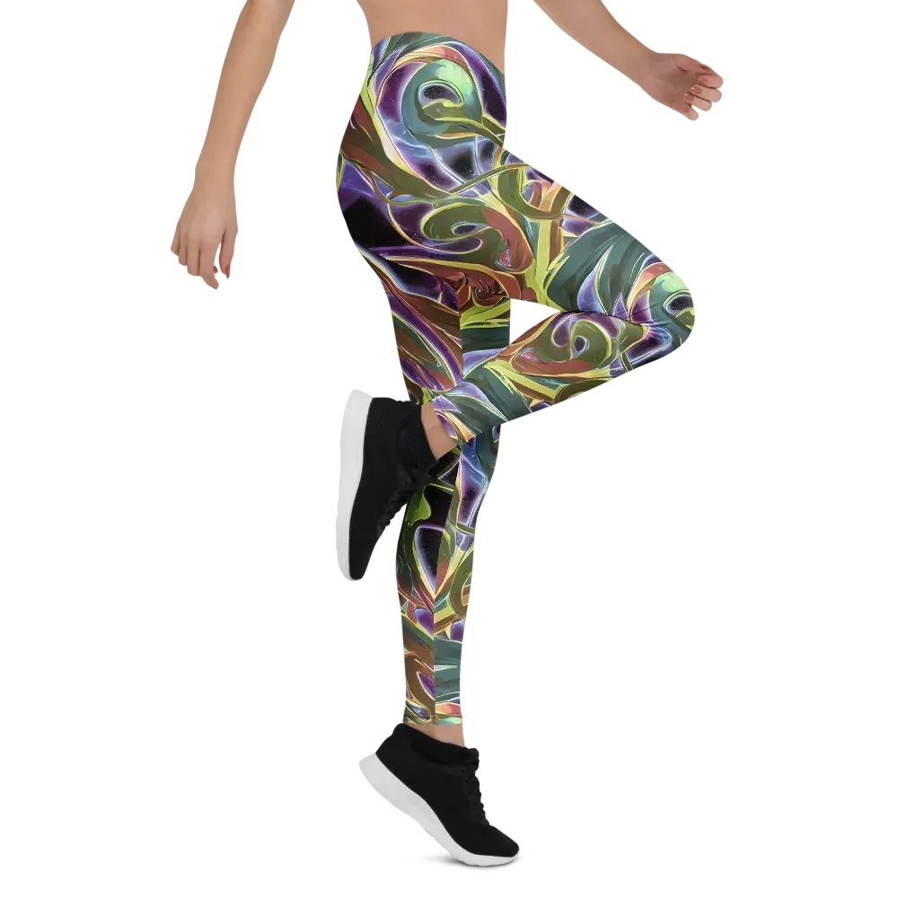 Electric Guava on Leggings — Right