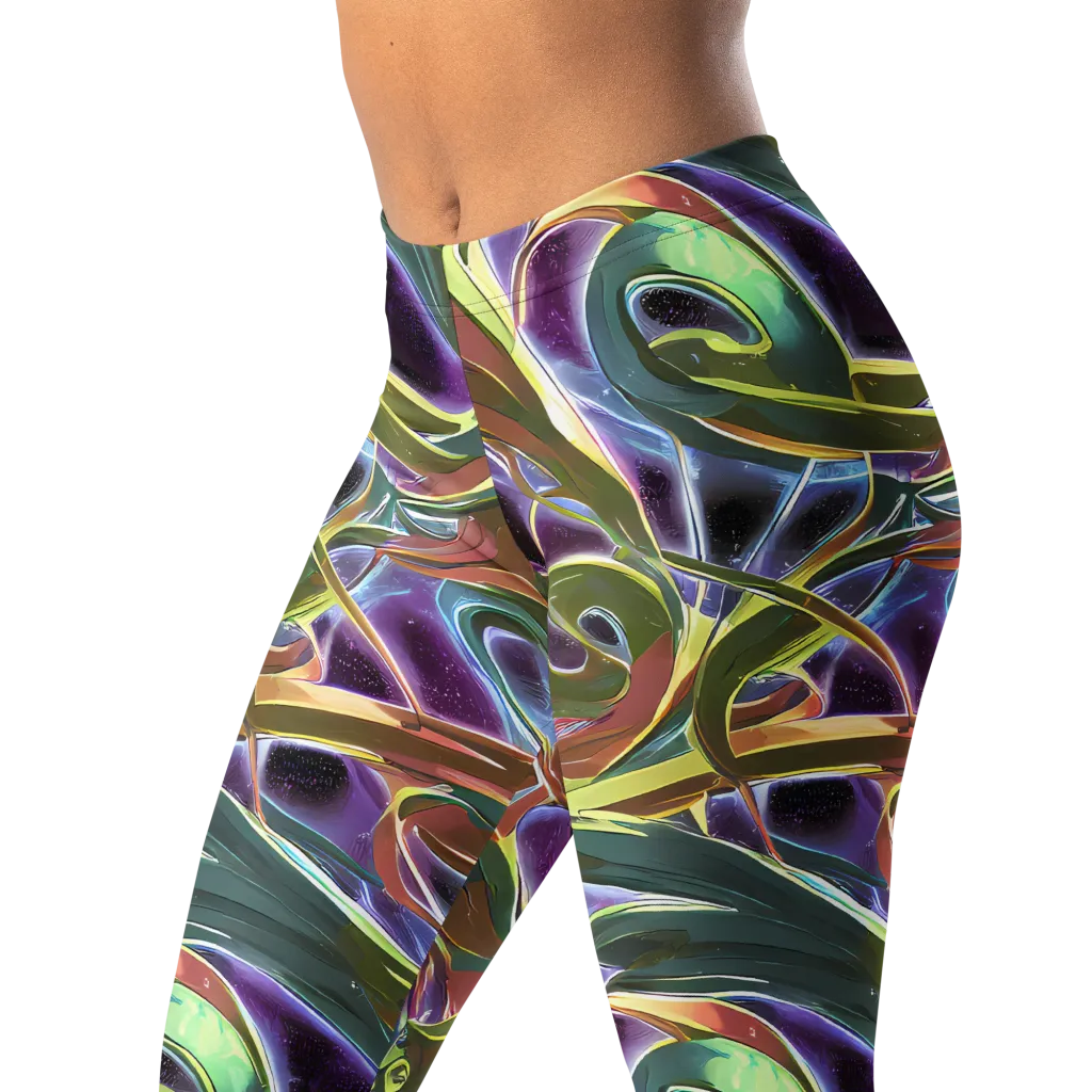 Electric Guava on Leggings — Left Front